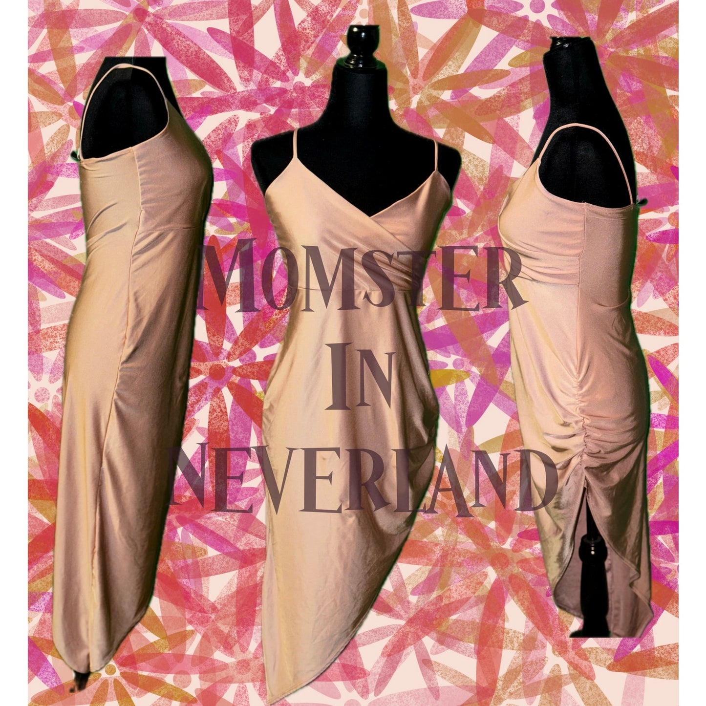 Windsor Pink satin dress