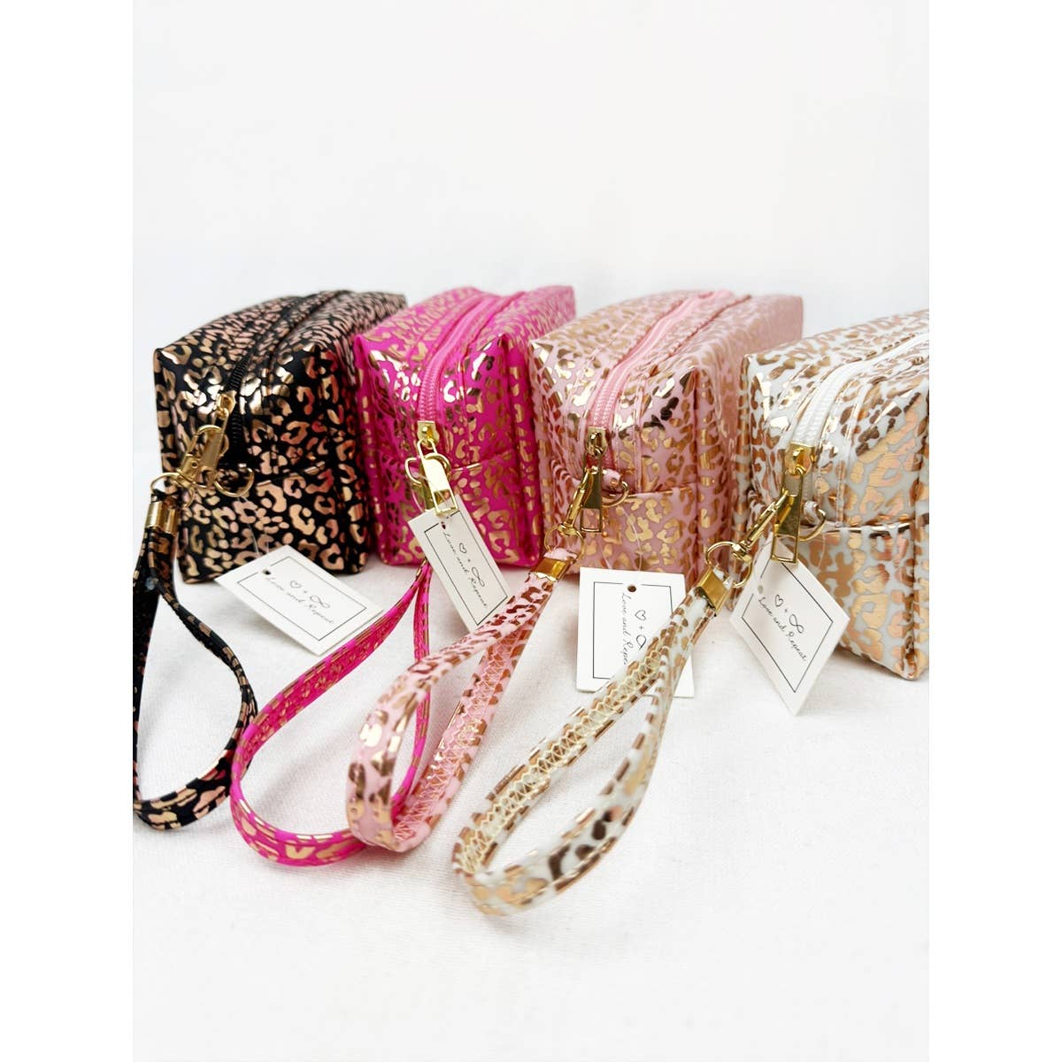 Waterproof Fabric Leopard Pattern Cosmetic Bag