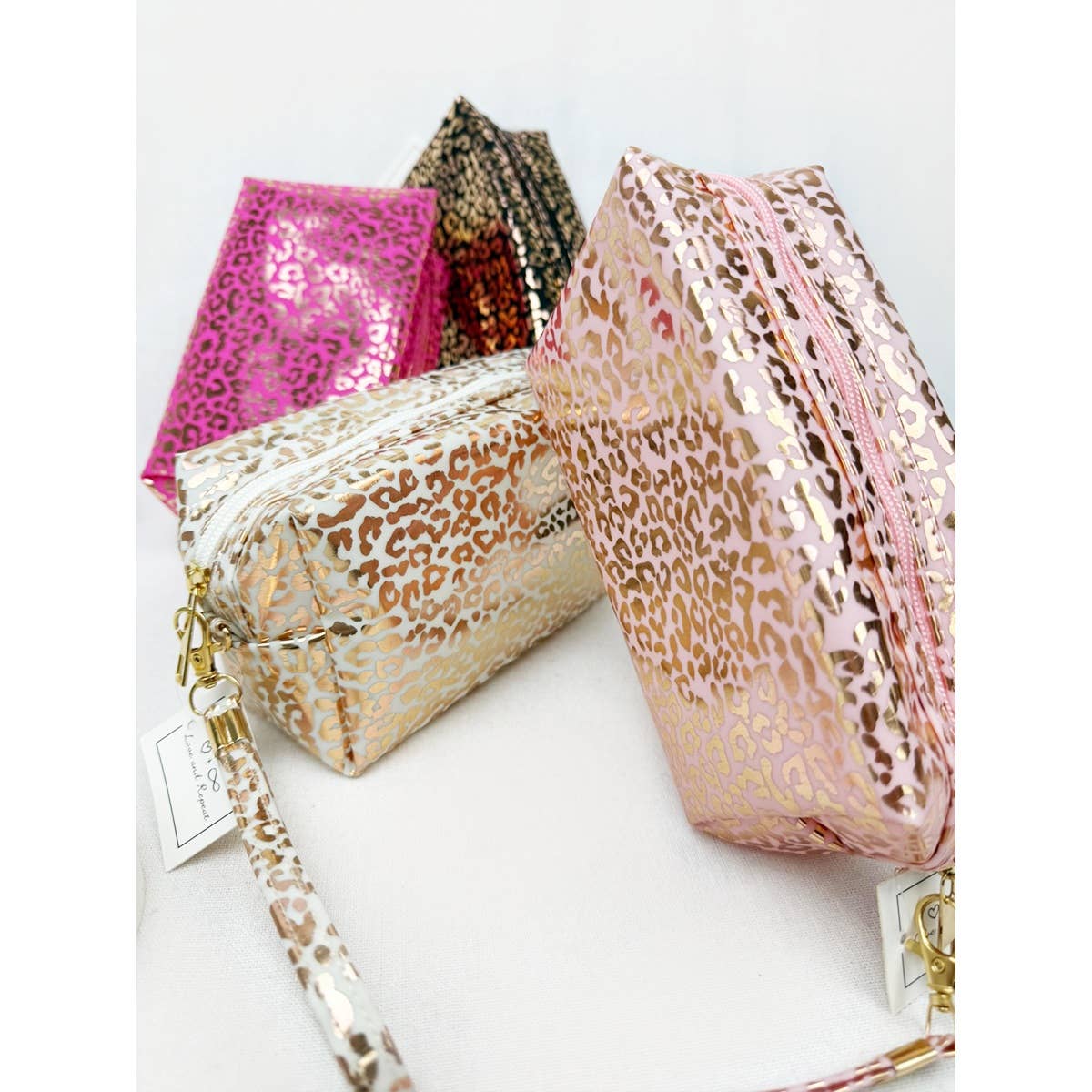 Waterproof Fabric Leopard Pattern Cosmetic Bag