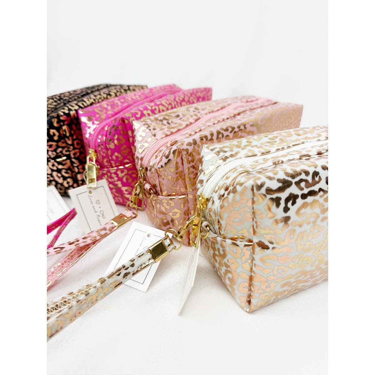 Waterproof Fabric Leopard Pattern Cosmetic Bag