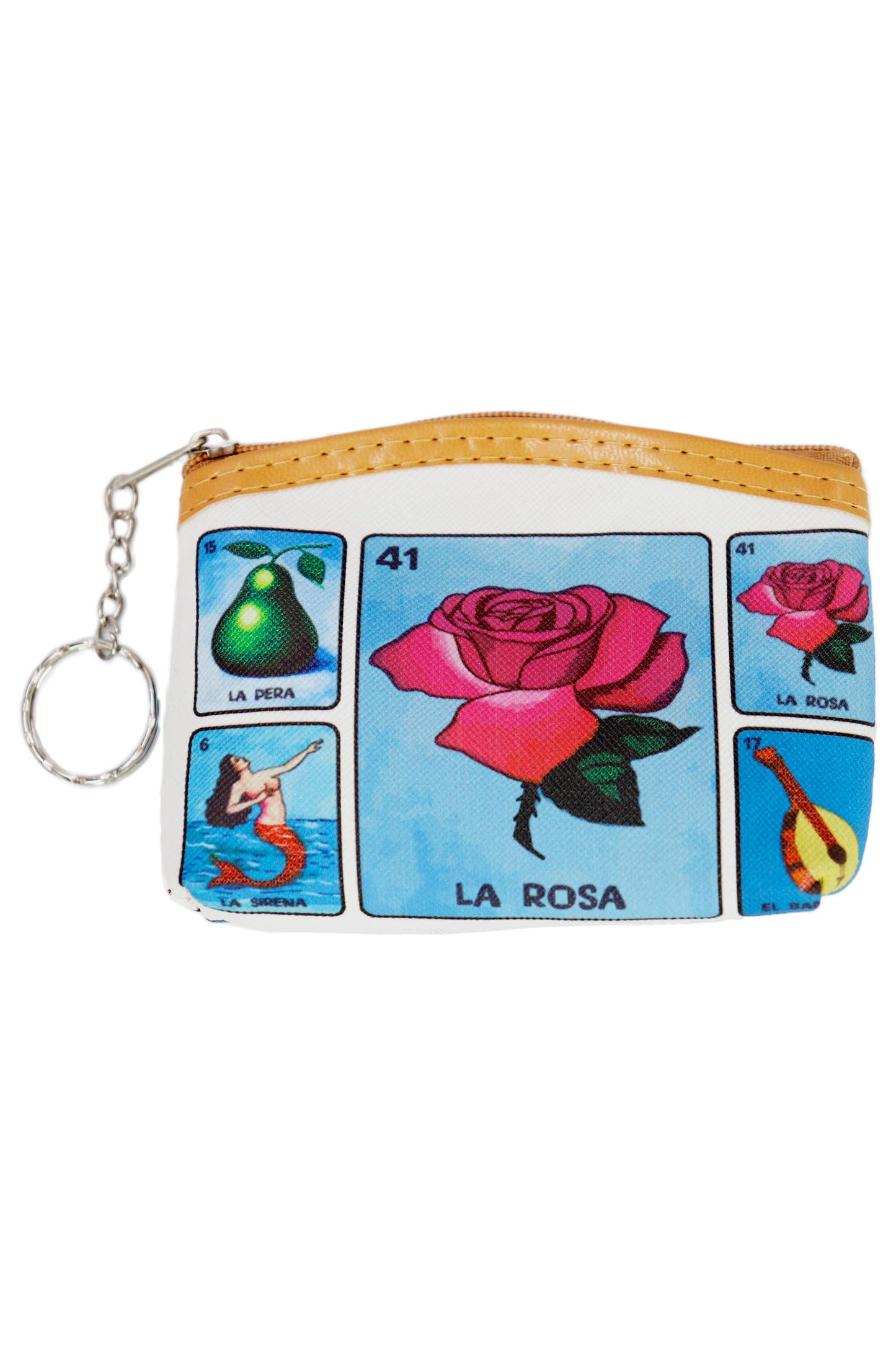 La Loteria Portrait Zipper PU Leather Coin Purse
