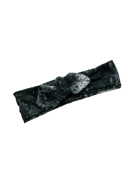 Knot Bow Headband - Snake skin