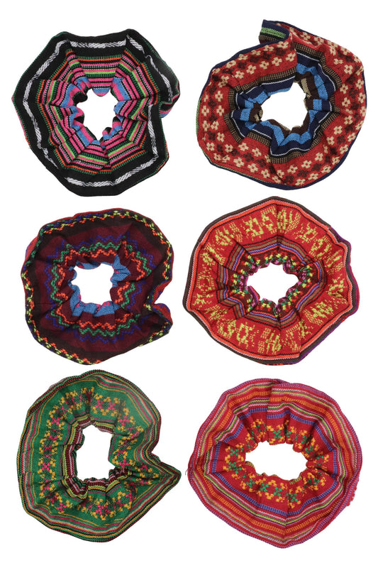Navajo Baja Tribal Stripe Hair Tie Scrunchies