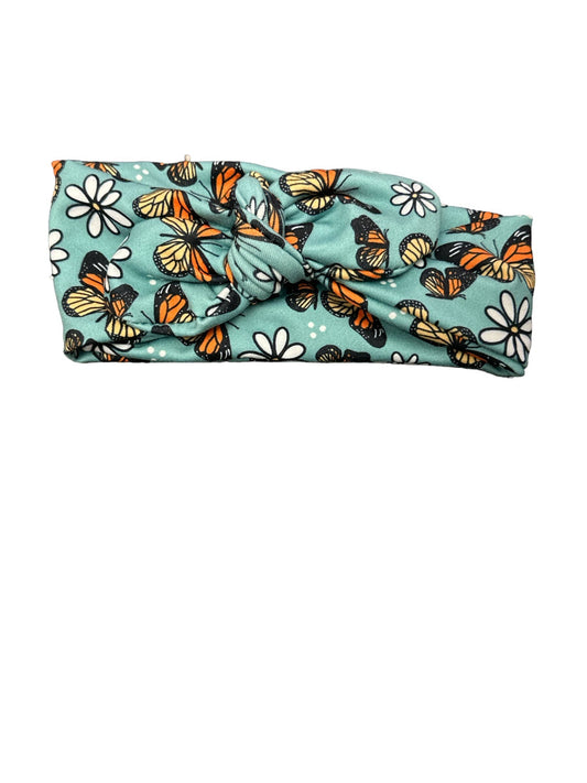 Knot Bow Headband - Butterfly Garden