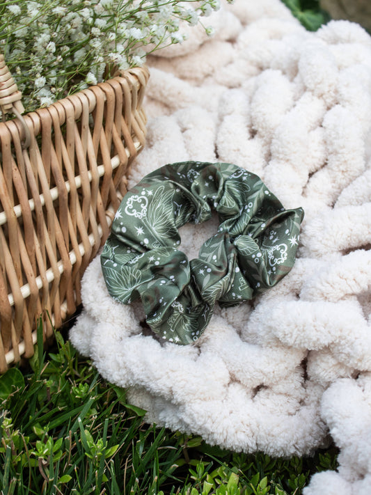 Bookish Satin Scrunchie | Magic Keys